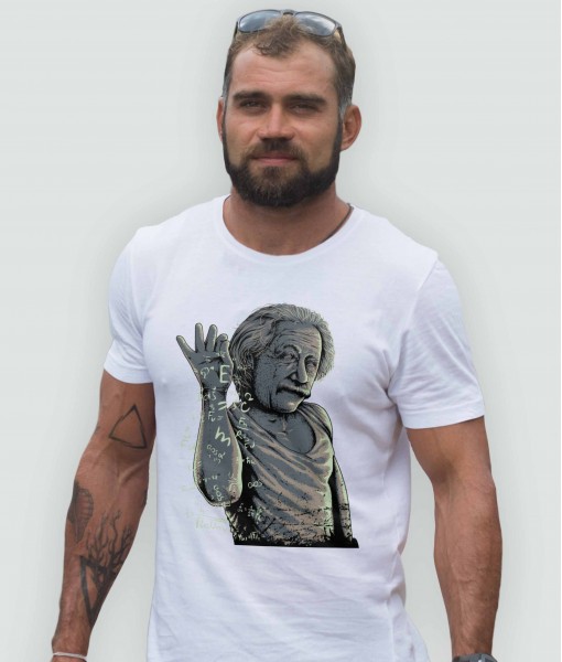Мъжка тениска с щампа Арт Thoughts Bae - TShirtArtShop.com